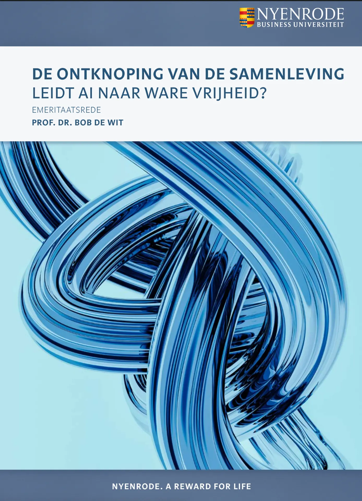 Cover De ontknoping van de samenleving. Leidt AI tot ware vrijheid?